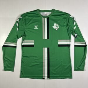 Dallas Sidekicks Long Sleeve Hummel Jersey Green Mens Size L